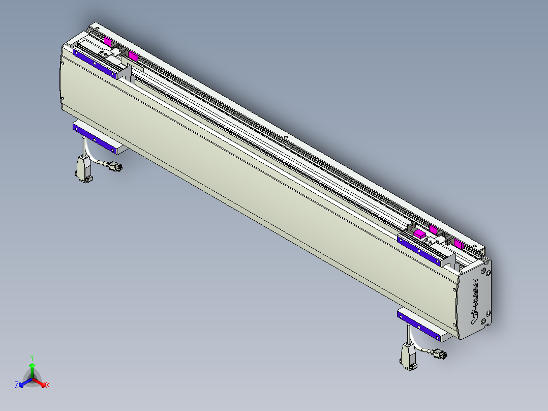 威洛博VL系列直线电机模组-2VL14S1-S650正等轴测图