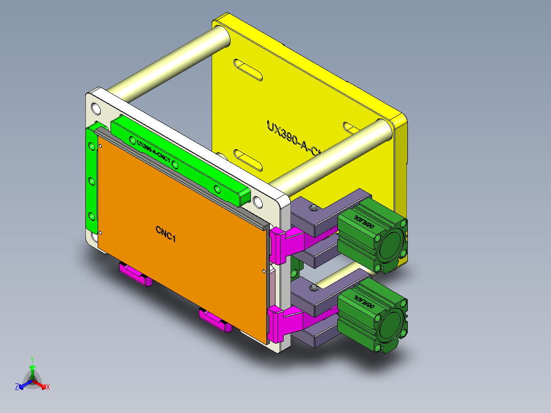 UX390-A-CNC1-0305正等轴测图