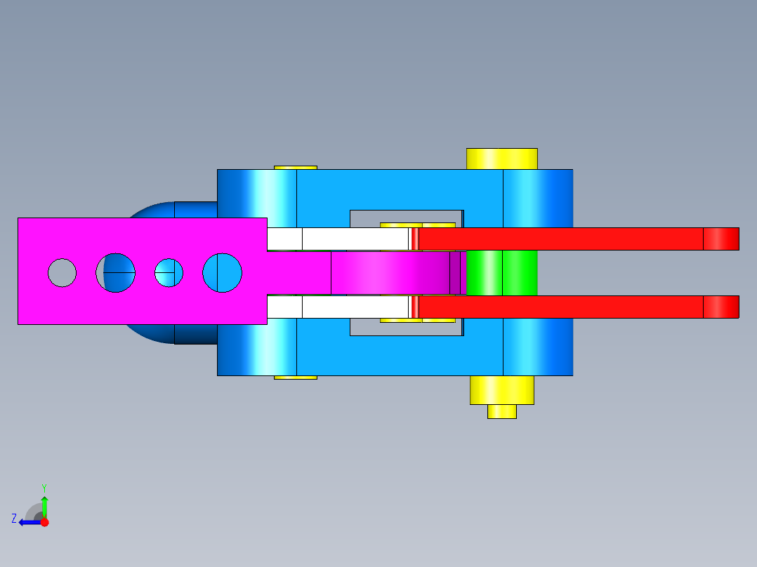 德克斯TUNKERS气缸数模T5-01.2BA右视图