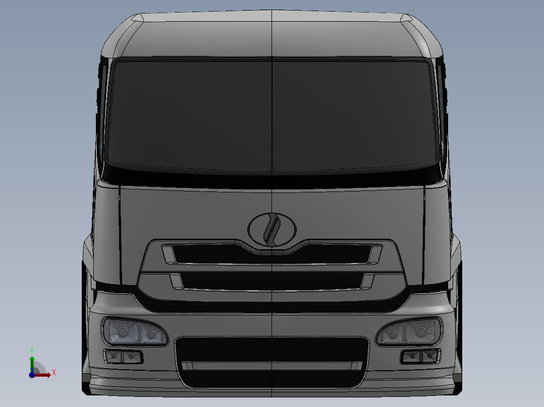 油罐车车头2012前视图