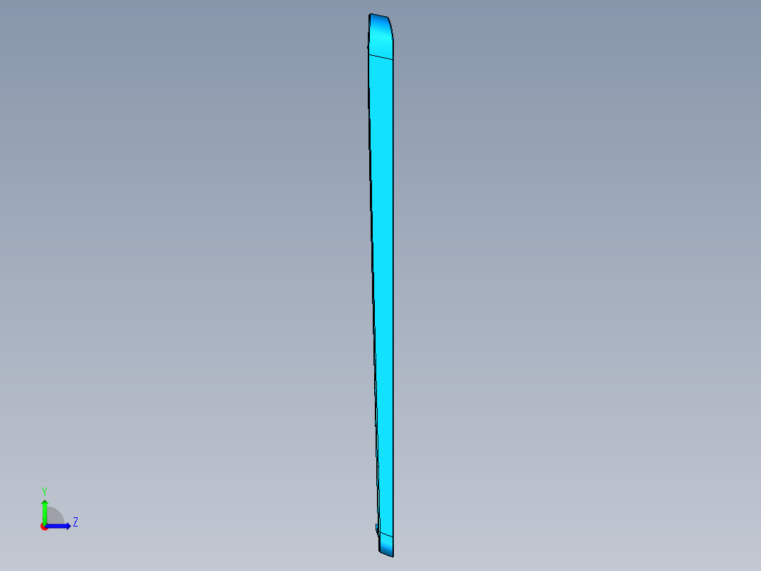 全铣件铣外围高光UG编程程序模型左视图