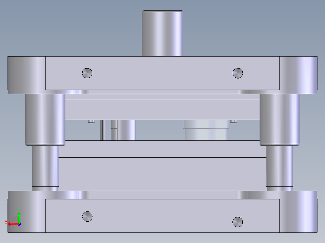 冷冲压模具三维图纸复合连续模具SW图纸素材后视图