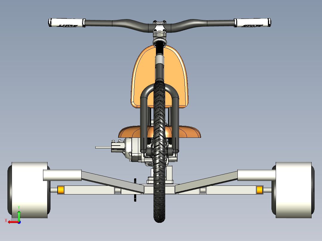 漂移三轮车--igs后视图