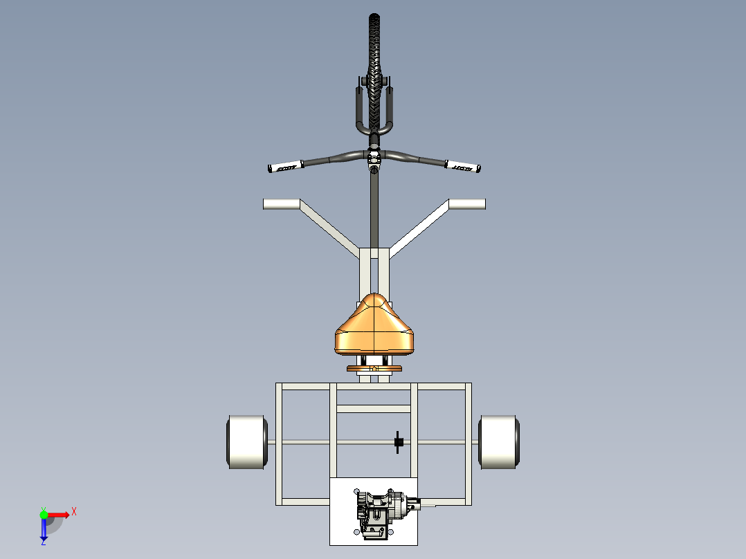 漂移三轮车--igs俯视图