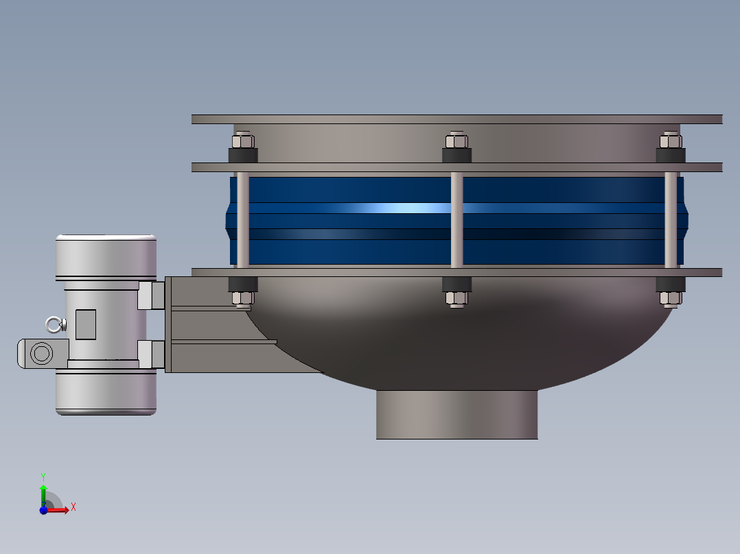 活化料斗-600型前视图