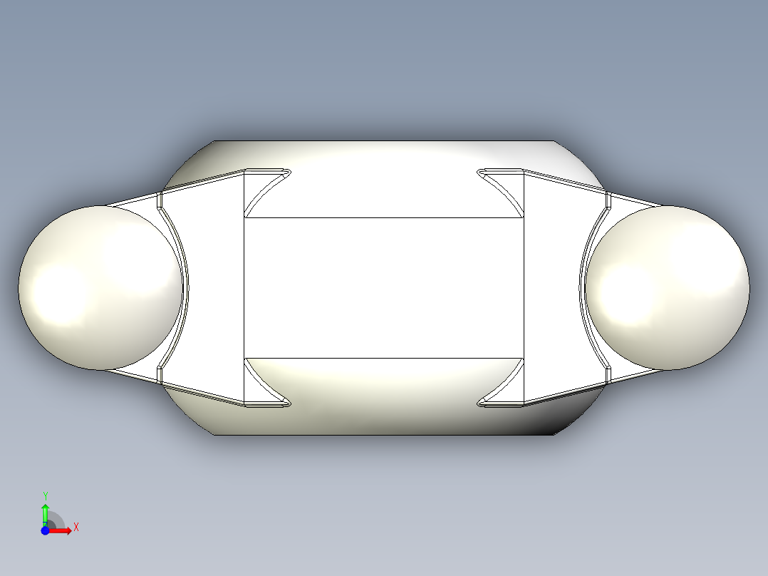 管道接头1 1-2英寸（DN40）前视图