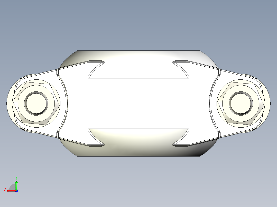 管道接头1 1-2英寸（DN40）后视图