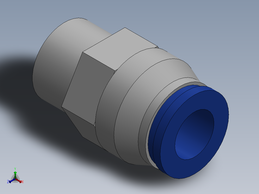 Ø8 x 1-4G - CONEXÃO RETA (C02250828)主视图