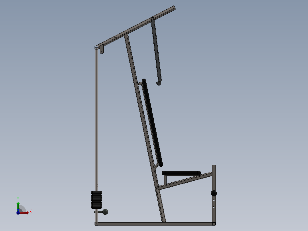 推胸训练机SW2014前视图