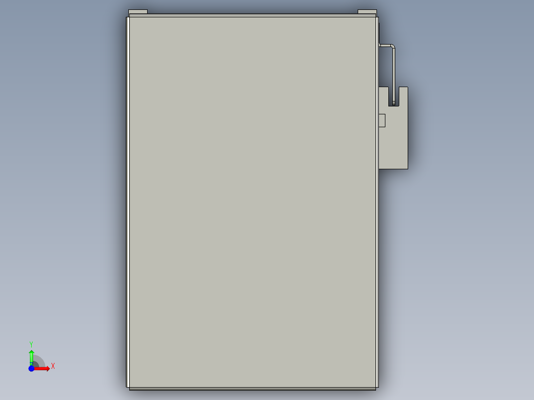直线模组WG-LHA12-S1000-D设计图纸前视图