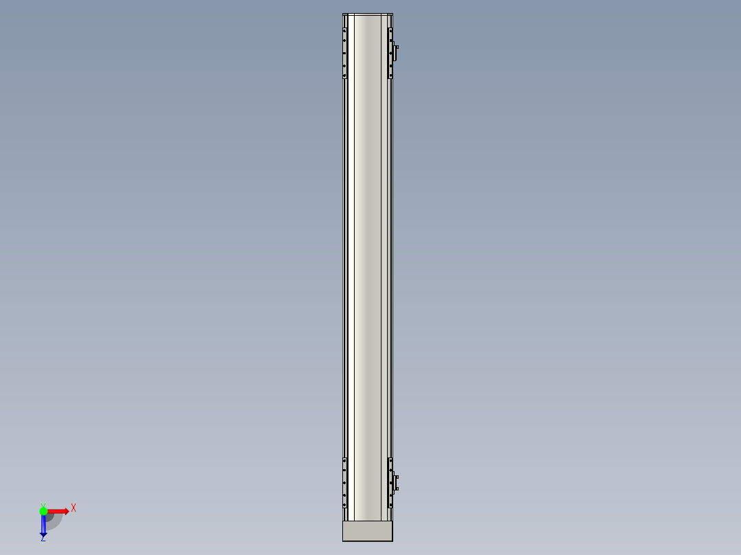 直线模组WG-LHA12-S1000-D设计图纸俯视图