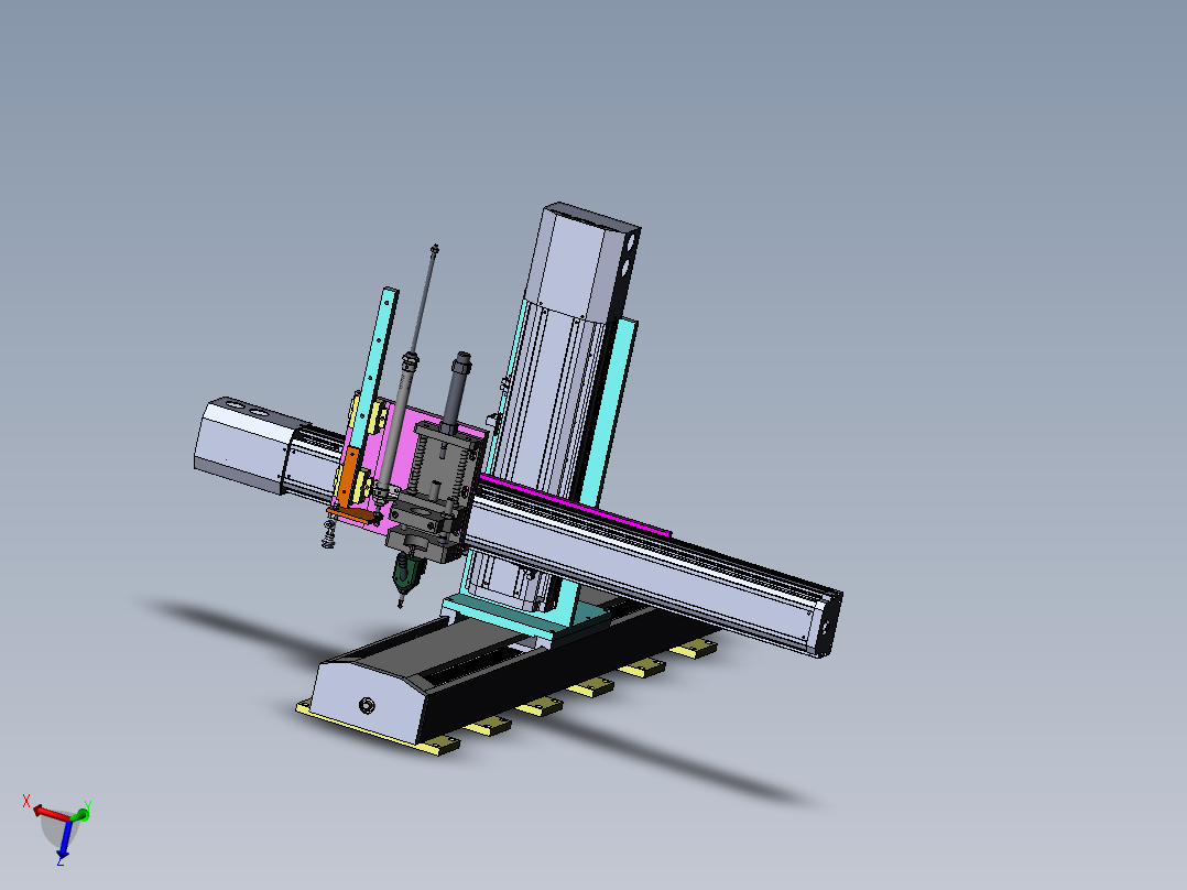 机械装配臂主视图