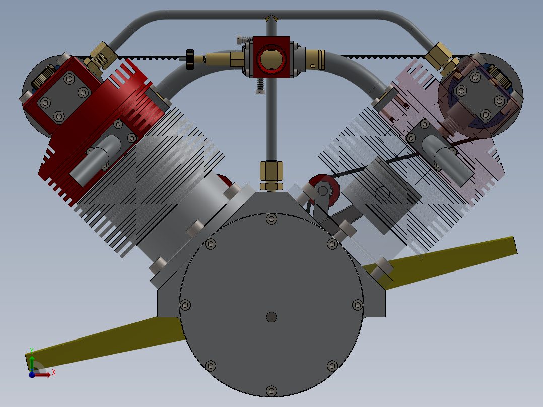 航空发动机(112)前视图