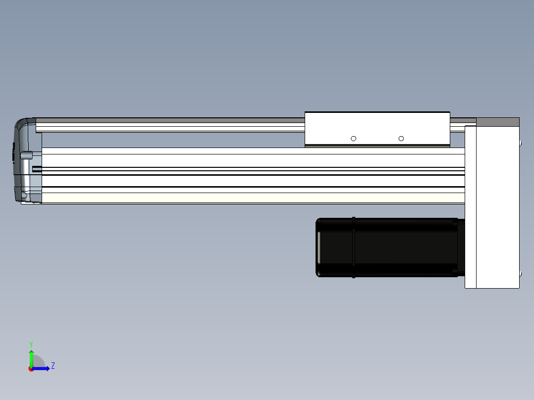 Toyo东佑达直线模组-ETH17-250-BM-M40B左视图