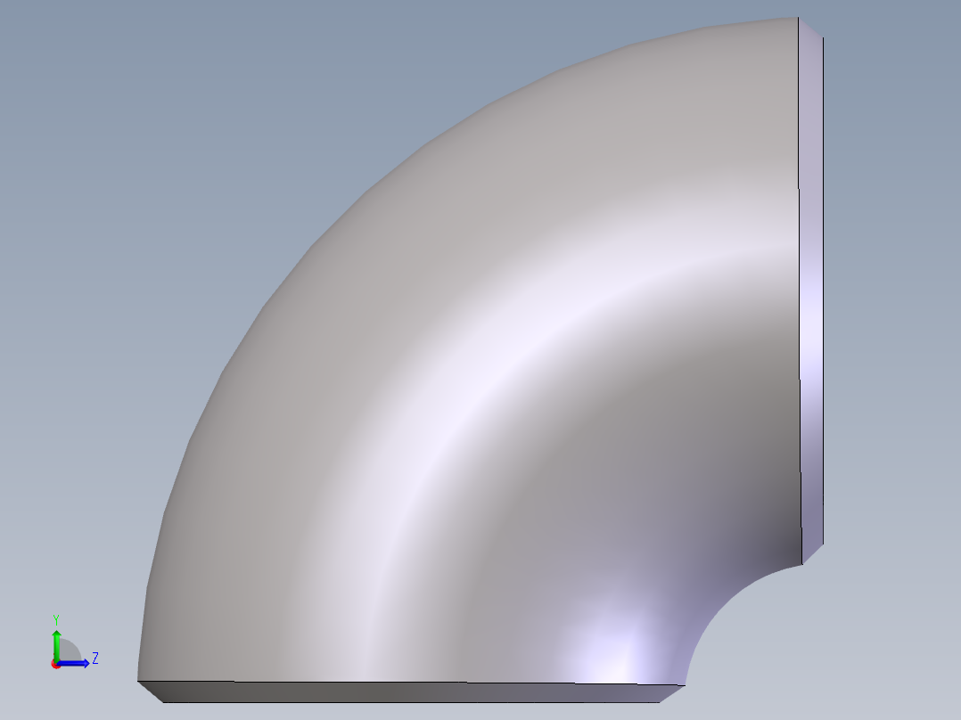 90°等径焊接弯头库压缩文件左视图
