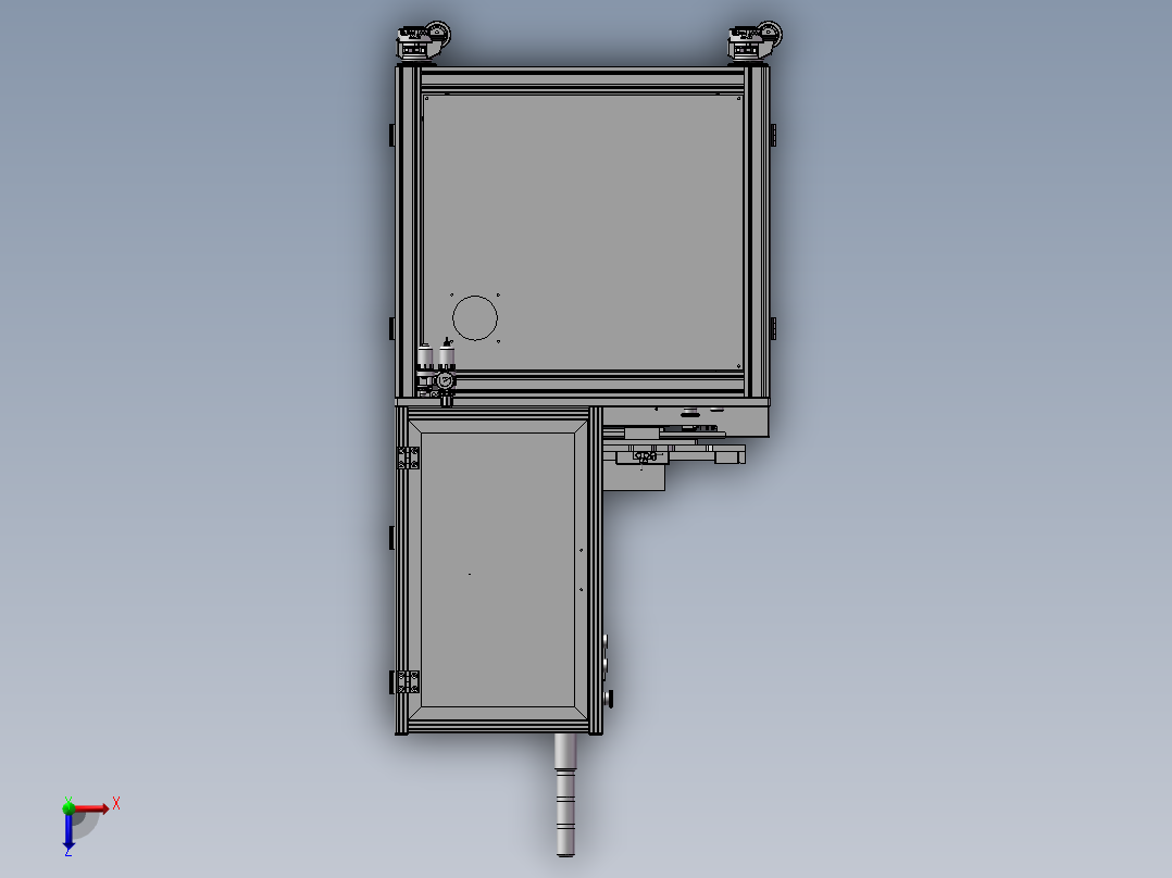 吸取式自动锁螺丝机 3俯视图