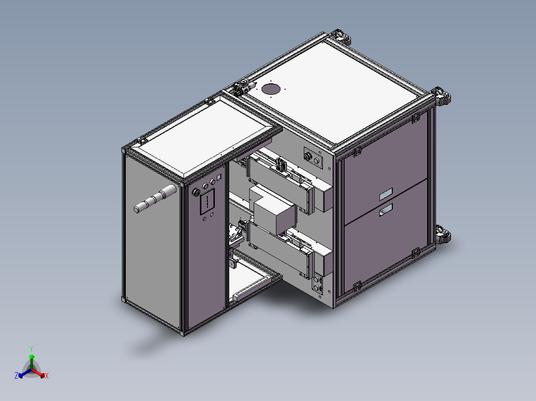 吸取式自动锁螺丝机 3正等轴测图