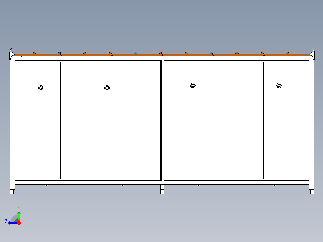 可移动洗手间厕所4位右视图