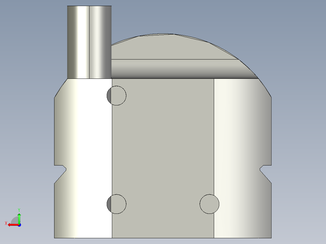 基恩士SL-C52H_kc图纸模型后视图