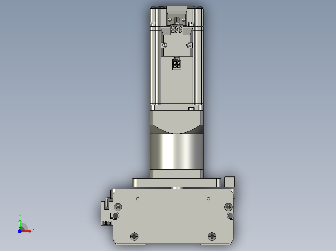 东锦齿条传动DH136G-S2650-BU-减速机+P400W前视图