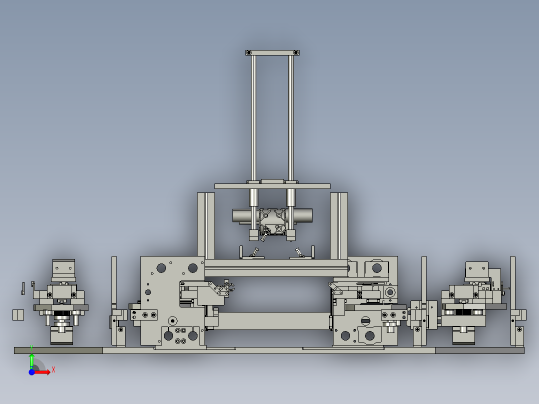 双向全自动软糖包装机前视图