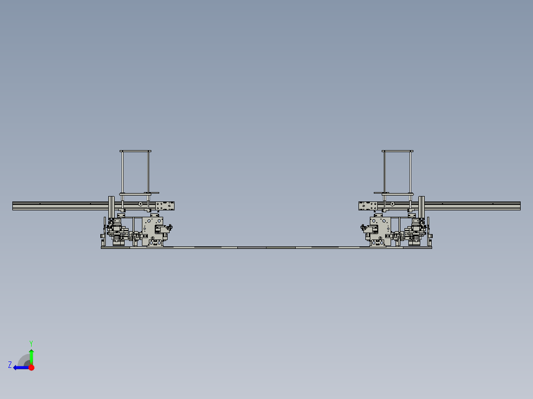 双向全自动软糖包装机右视图