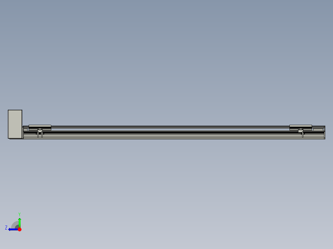 直线模组LHB17-L40-S1750-RU设计图纸右视图