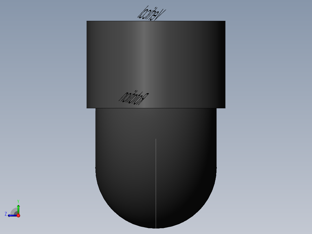 PVC管件-0.75x0.5in elbow后视图
