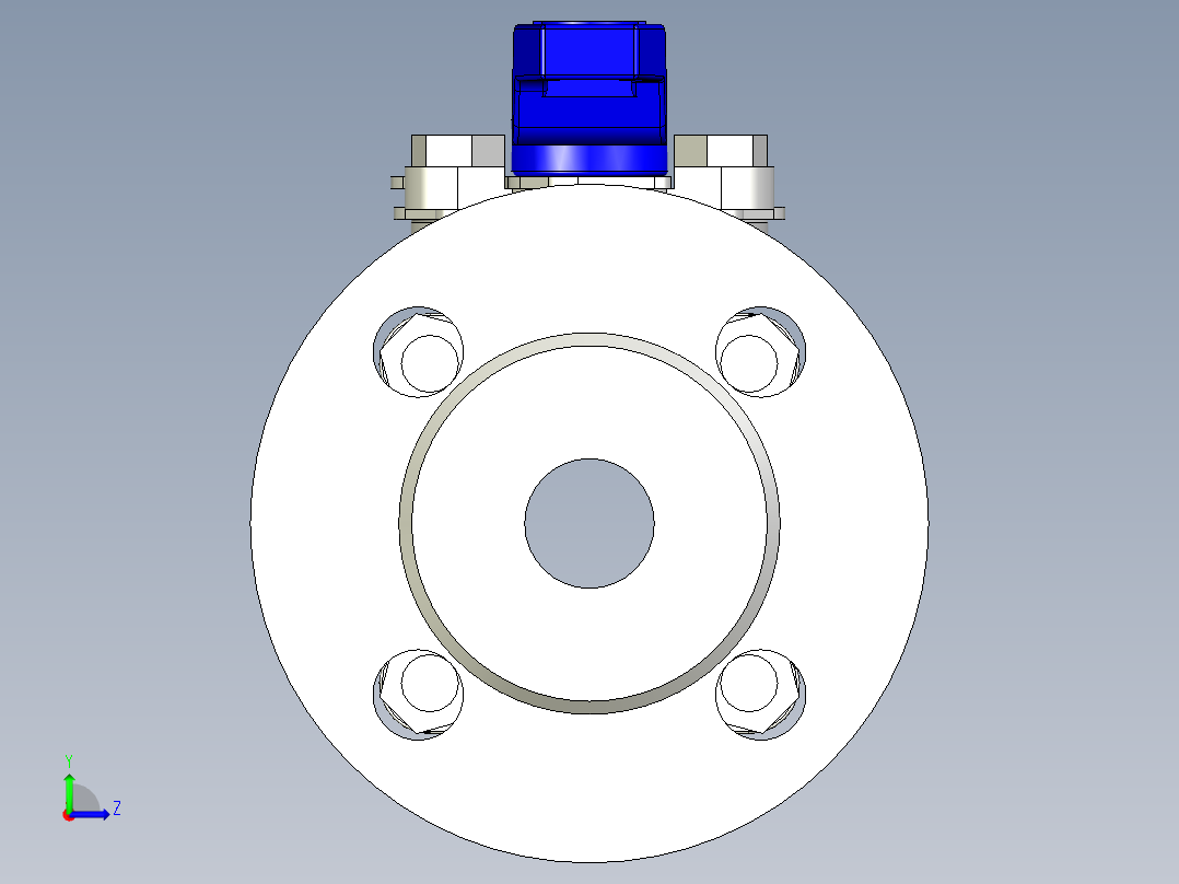 管道手动球阀-水管开关阀-手动阀门DN20铸钢球阀-1左视图