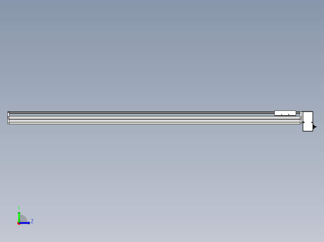 Toyo东佑达直线模组-ETB17-1800-LD左视图