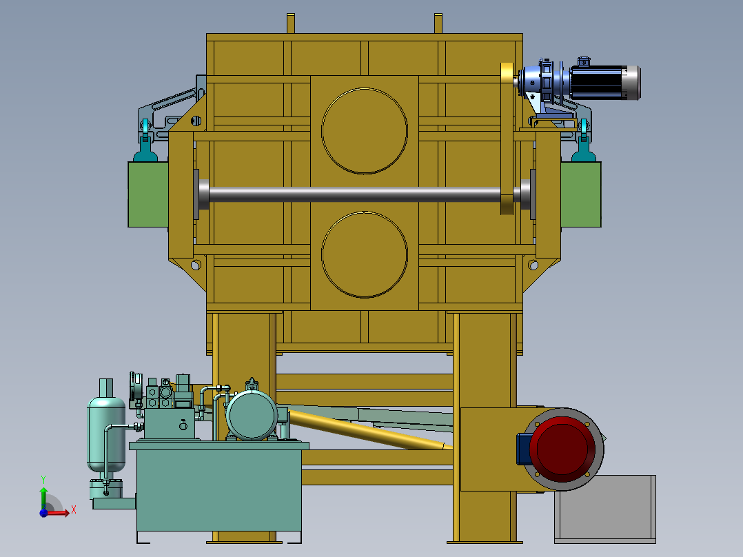 压滤机125-SW三维模型资料前视图