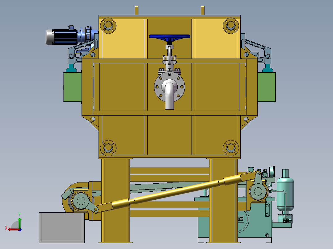 压滤机125-SW三维模型资料后视图