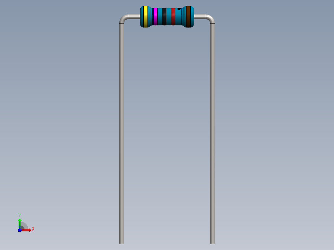 电容器 二极管 电阻器-Resistor 47K Ohm Blue前视图