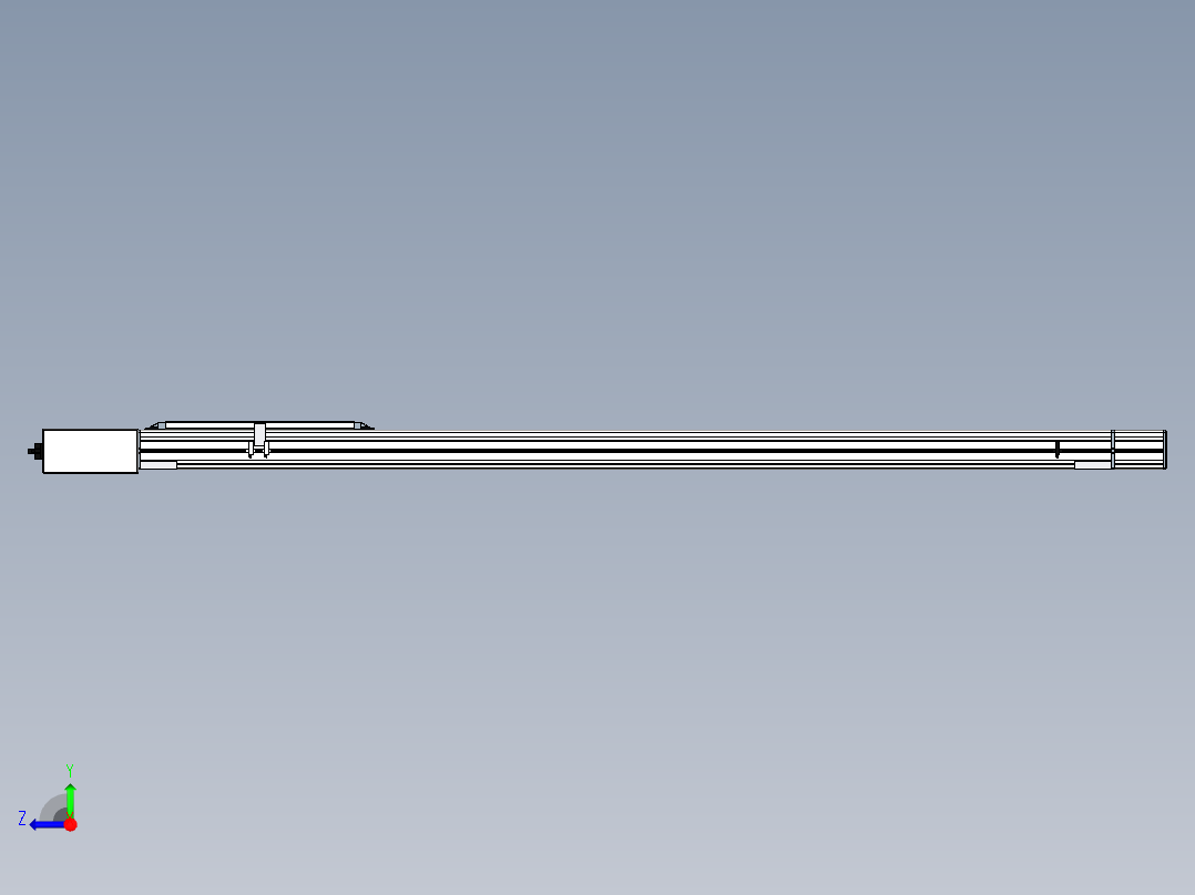 Toyo东佑达直线模组-M65-M-1200-R-M40-C4右视图