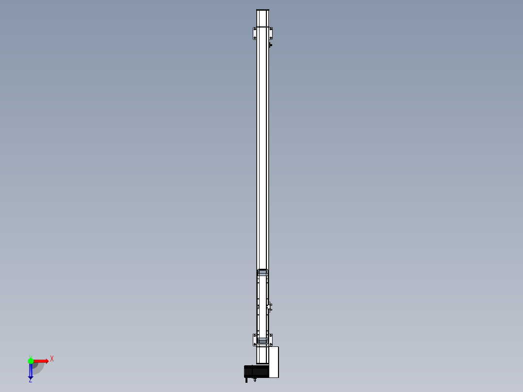 Toyo东佑达直线模组-M65-M-1200-R-M40-C4俯视图
