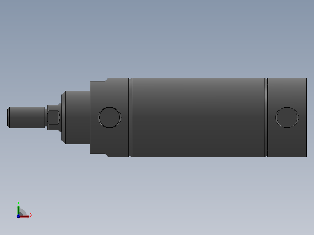 气缸MBL40X30U前视图