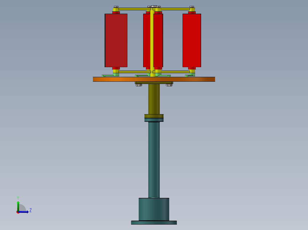 风力发电模拟左视图
