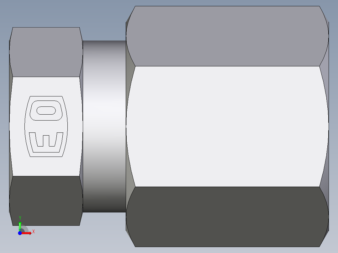 卡套式工业通用硬管接头EO_Blanking_plug_for_tube_ends_ROV06ZS71前视图