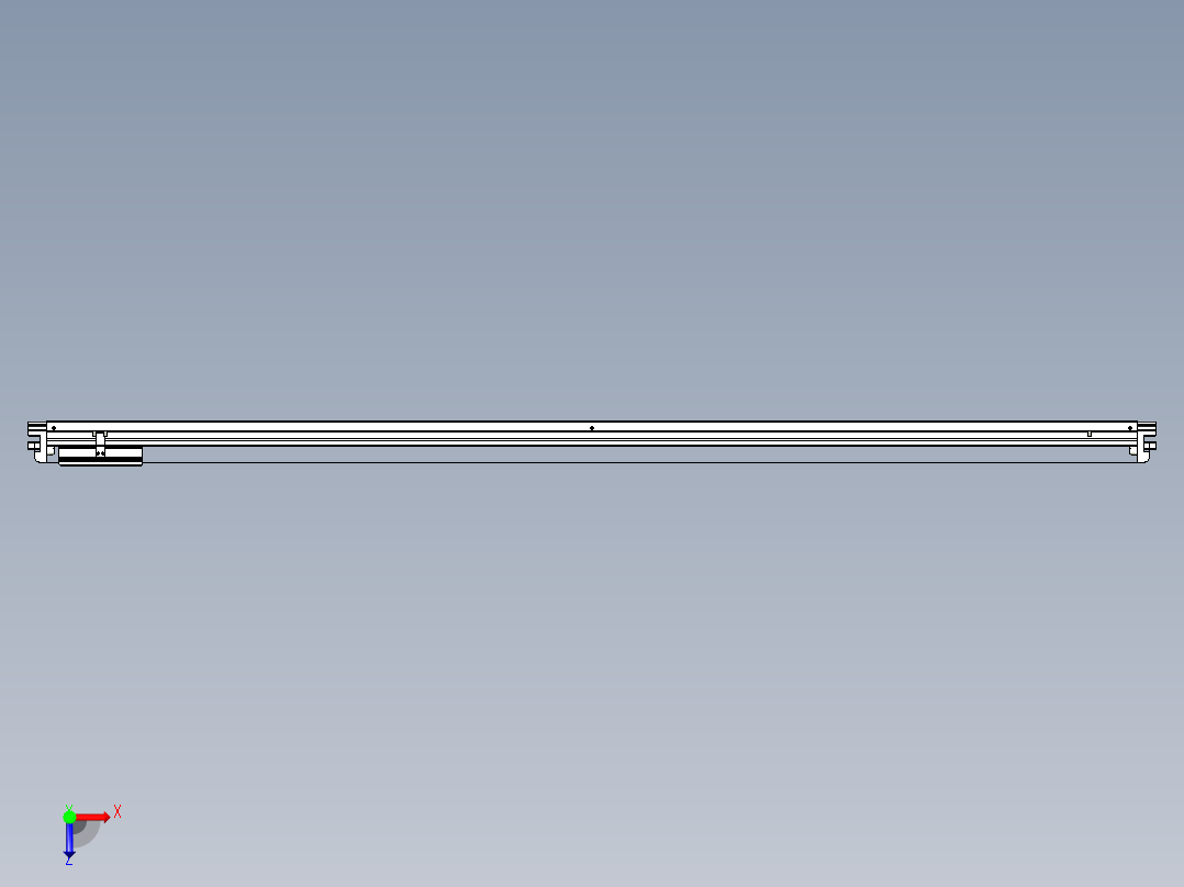 威洛博VL系列直线电机模组-VL14S2-S1900俯视图
