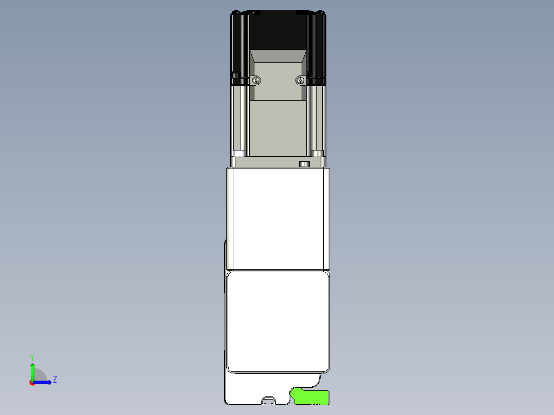 同步带滑台-半封闭B10-L90-S1500-R-P40-D3左视图