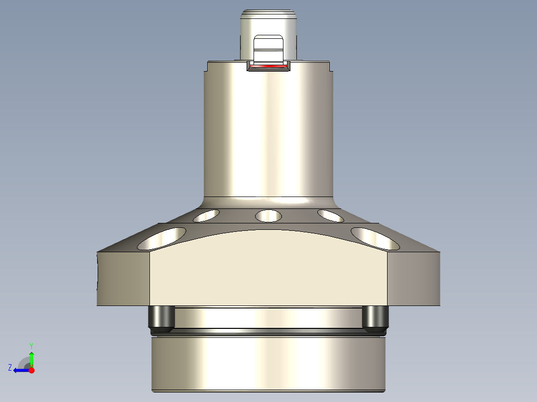 KOSMEKSFA3000-M2A-130-H55多系列多零件图纸模型多系列多零件图纸模型右视图