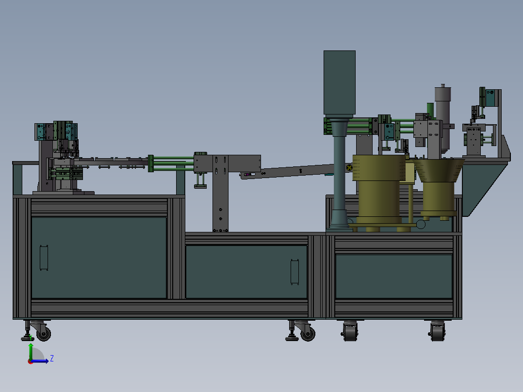 晶体组装机左视图