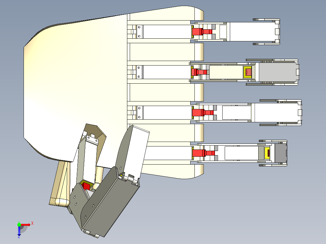 仿生机械手 (44)俯视图