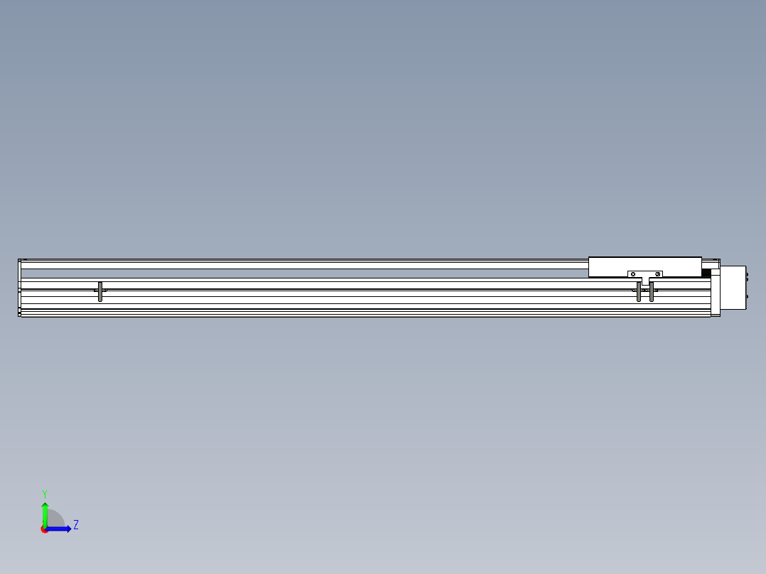 Toyo东佑达直线模组-ETH22-1100-BL-750W左视图