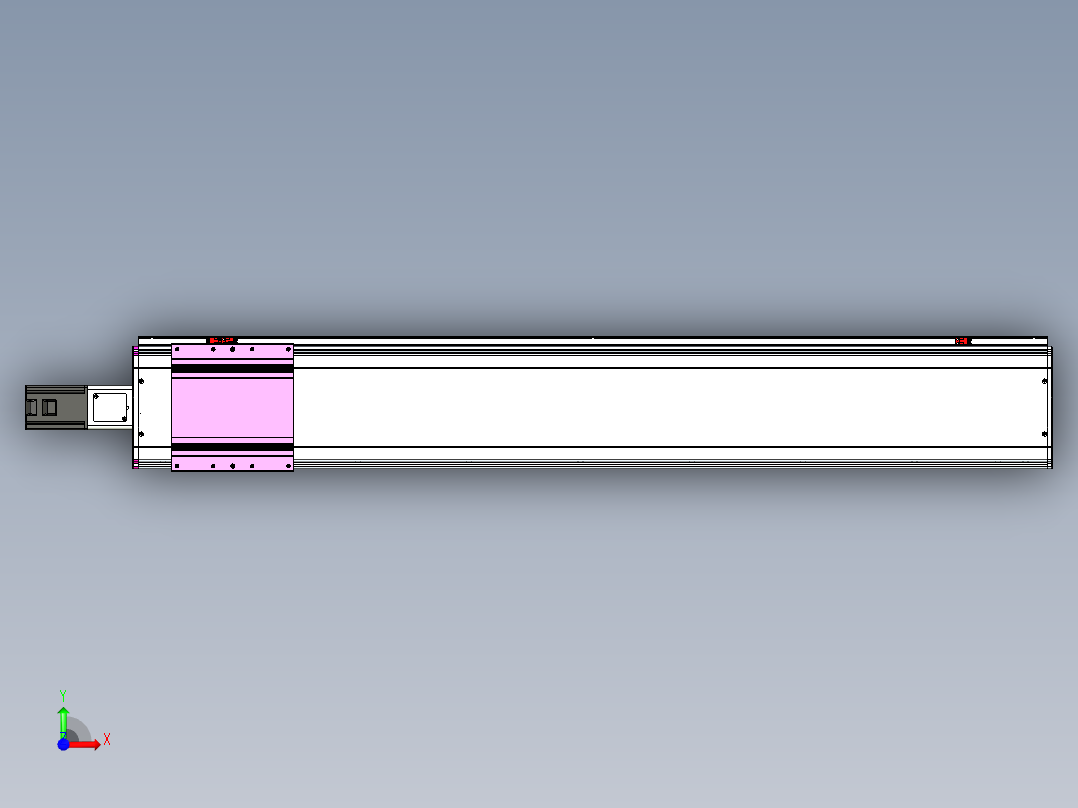 VF丝杆传动-一般环境VF22-L20-C-S1300-BC-P75-C4前视图