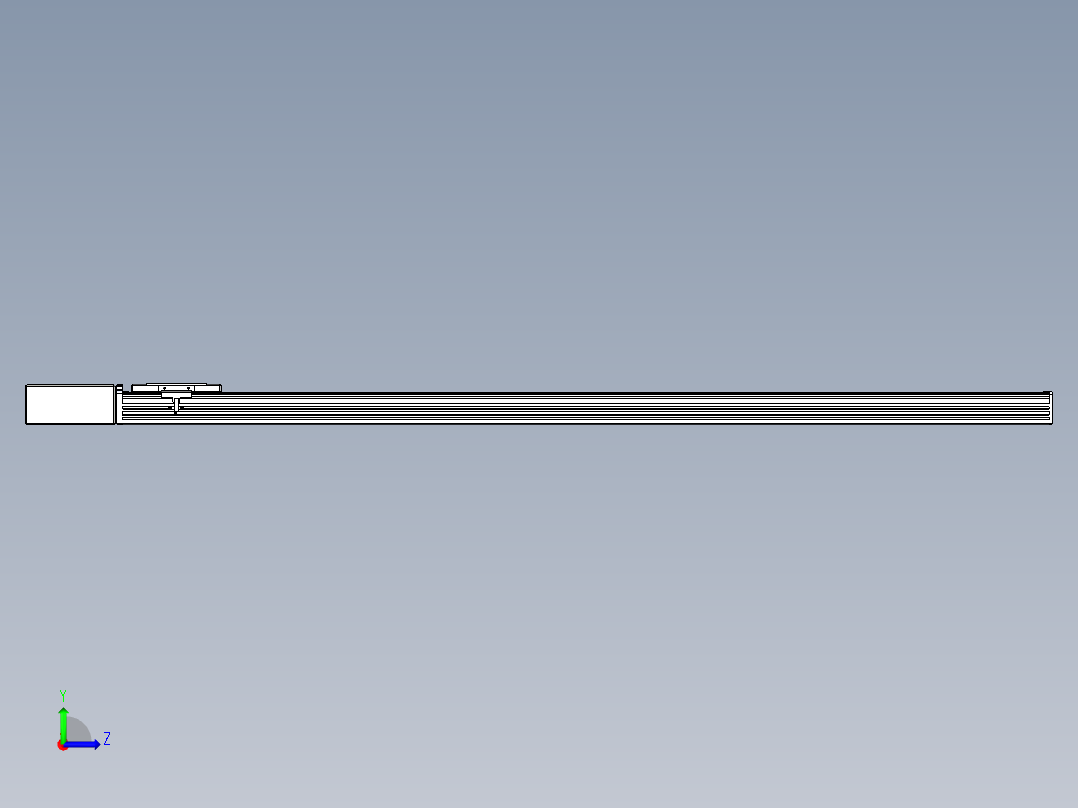 同步带全封闭直线模组TPA-HCB-110D-90-L1350-MR-C-P40-N3左视图