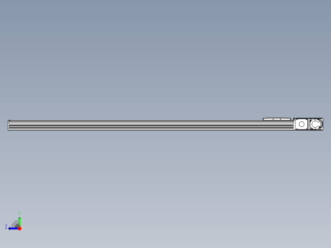 同步带全封闭直线模组TPA-HCB-110D-90-L1350-MR-C-P40-N3右视图