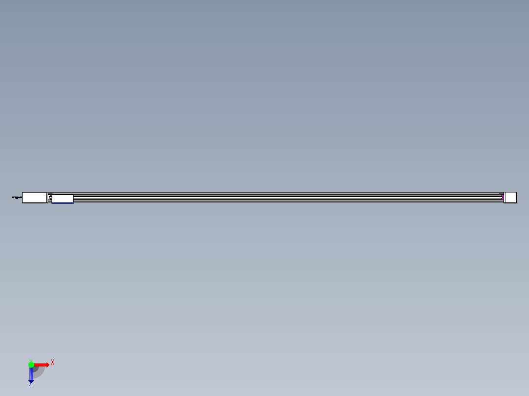 威洛博LB.GB同步带传动--欧规系列GB8-L96-S3500-BR-P75俯视图