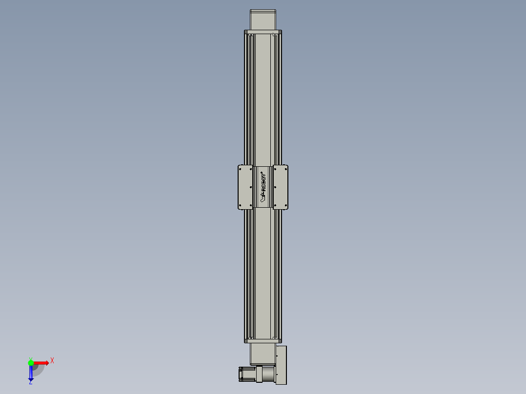 威洛博直线电机模组EB20-L224-S1350-BL-ZP75-MS3-5K俯视图