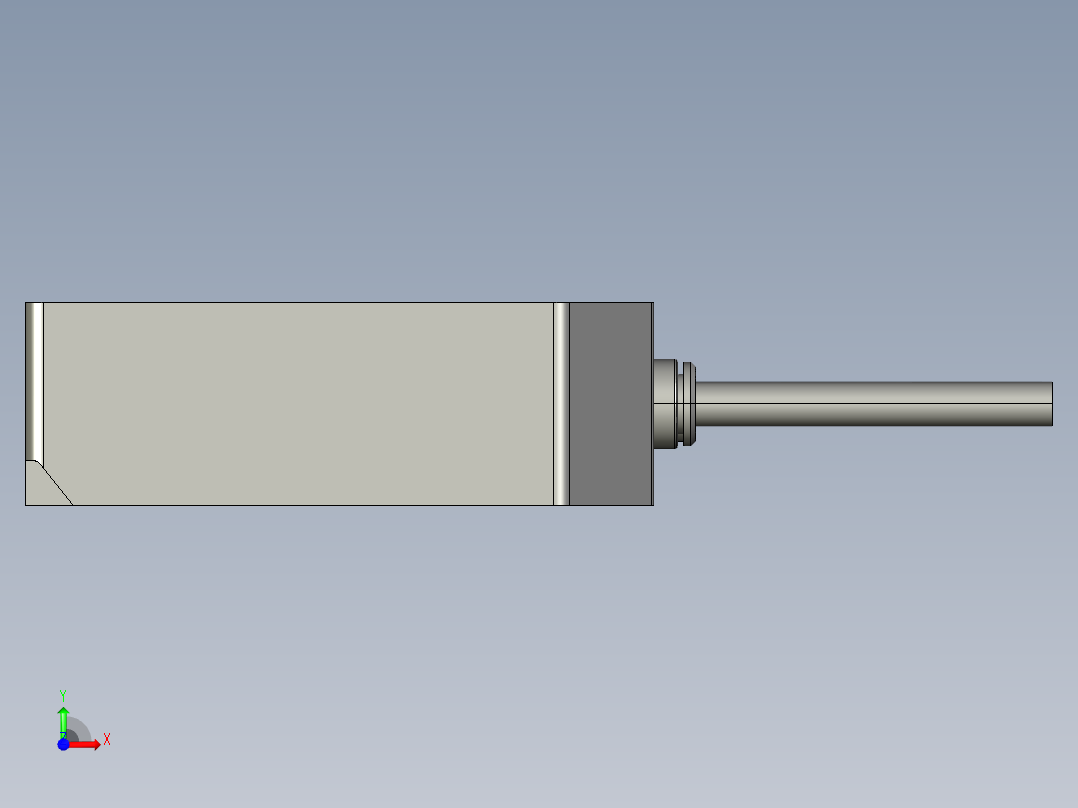 基恩士LS-5041receiver_kc图纸模型前视图